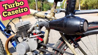 turbo pra bicicleta motorizada com secador de cabelo [upl. by Tiebold]