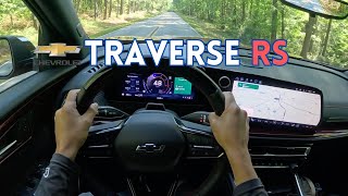 2024 Chevrolet Traverse RS POV Test Drive Adventure [upl. by Yrnehnhoj481]