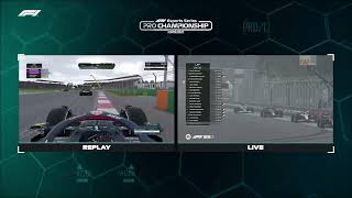 Frederik Rasmussen taken out Thomas Ronhaar in F1 Esports official race Mexico [upl. by Elttil]