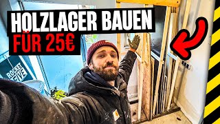 HolzplattenLager selber bauen Unter 25€ [upl. by Haiacim561]