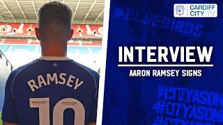 FIRST INTERVIEW  AARON RAMSEY IS A BLUEBIRDAGAIN [upl. by Constance777]