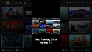 New Armoury Crate Update rogally [upl. by Eicyal]