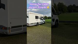 Gratis parkering i Alingsås husbilsliv husbil automobile husbilsresor camping vanlife bobil [upl. by Arrio]