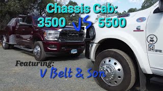 Chassis Cab RAM 3500 vs 5500 Featuring VbeltampSon VBELTandSON [upl. by Katz]