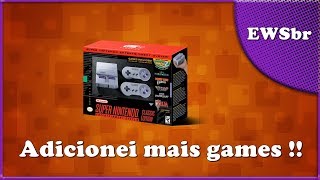 Adicionei mais jogos no SNES MINI [upl. by Niatsirt506]