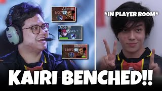 KAIRI GOT BENCHED ONIC FINALLY LET ALBERTTT PLAY JUNGLE IN MPL… 🤯 [upl. by Zingg502]