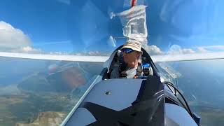 Swiss Alps Gliding Climbing above Tödi mountain and final glide back home [upl. by Ecirehc]