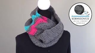 Crochet Chevron Delight Cowl  Scarf  Blanket Tutorial [upl. by Vere]