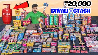 New 2024 Diwali Stash Worth ₹30000 Testing  30 हज़ार रूपये के पटाखे🔥🔥 [upl. by Inaj]