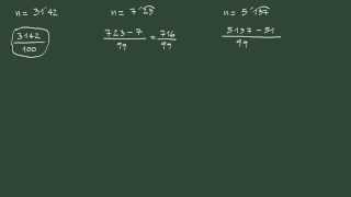 4 Pasar de decimal a fracción fracción generatriz método abreviado [upl. by Nomaid]