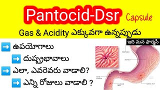 pantocid dsr review in telugu  uses dosedosage sideeffects precautions  panto40domperidone30 [upl. by Gnoh]