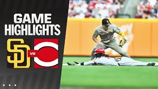 Padres vs Reds Game Highlights 52124  MLB Highlights [upl. by Linson384]