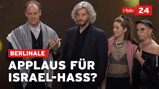 AntiIsraelParolen auf der Berlinale sorgen für scharfe Kritik [upl. by Cooper]