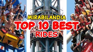 Top 10 rides at Mirabilandia  Emilia Romagna  Italy  2022 [upl. by Adihsar]