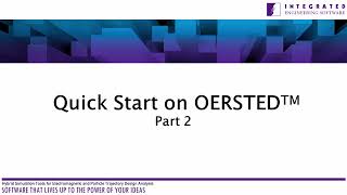 OERSTED™ Quick Start Part 2 [upl. by Ehrsam398]