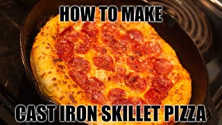 Cast Iron Skillet Pizza  Easy Recipe [upl. by Masao]