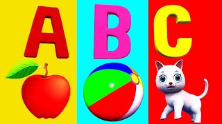 A For Apple B For Ball I Abcd Song I Abcd Rhymes I Abc Song Nursery Rhymes I Happy Bachpan [upl. by Eenobe]