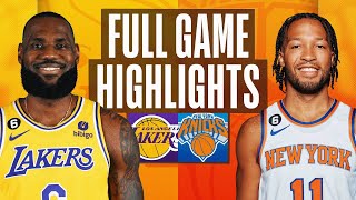 LAKERS at KNICKS  FULL GAME HIGHLIGHTS  January 31 2023 [upl. by Charita]