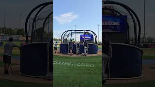 ScrantonWilkesBarre RailRiders batting practice at Sahlen Field chrispomay contentcreator [upl. by Stegman]