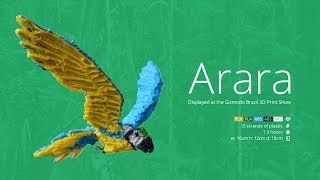 3D Pen Art  3Doodler Arara Bird [upl. by Aidnis]