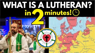 Lutherans Explained in 2 Minutes [upl. by Adnauqal51]