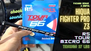 HIQUA Fighter Pro Z3 amp RS Tour Micro 66 red M27 C27 [upl. by Eiclek]