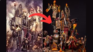 Kitbashing INQUISITOR KARAMAZOV and the THRONE OF JUDGEMENT using Artwork [upl. by Idas86]