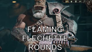 Flaming Flechette Rounds Darktide Ogryn [upl. by Schaffer114]