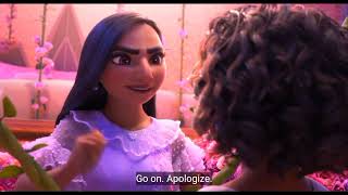 Disney Encanto Clip An argument between Mirabel and Isabela With Caption [upl. by Fini]