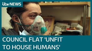 The man struggling to breathe in a council flat unfit to house humans  ITV News [upl. by Wildee115]