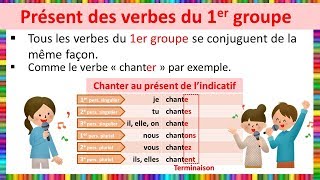 Le présent des verbes du 1er groupe [upl. by Amilas192]