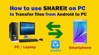 How to use SHAREit on PC to Transfer Files from Android to PC via Wirelessly  Just Genius  jgytcv [upl. by Fax]