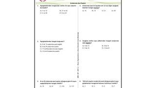 8Sınıf Matematik Meb Kazanım Testleri3 [upl. by Violante]