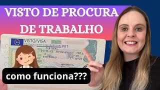 Visto para procurar trabalho em Portugal 🇵🇹   como funciona [upl. by Pietra]