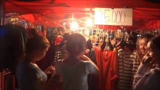 Laos Night Market in Vientiane ラオス ビエンチャンの夜市 [upl. by Addiel]