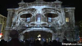 Amazing 3D projection mapped on building [upl. by Leruj]