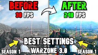 BEST PC Settings for Warzone 3 SEASON 1 Optimize FPS amp Visibility [upl. by Aiuqcaj]