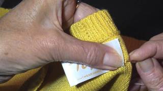 HOW TO SEW A LABEL INTO A GARMENT [upl. by Rezzani349]