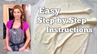 How to make Filo Pastry  BEGINNER STEP BY STEP GUIDE [upl. by Nico]