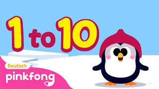 10 Pinguine ㅣZahlen Lieder  Baby Shark Deutsch  Pinkfong Baby Hai Kinderlieder [upl. by Sabine763]