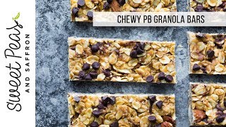 Chewy Peanut Butter Granola Bars [upl. by Ynatsyd]