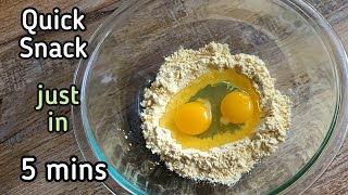 5 mins  Quick Snack Recipe  Easy snack recipes  Egg bites  Egg Pakoda  Egg Bajji  eggbites [upl. by Jac]