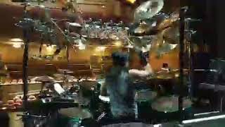 Mike Mangini Dream Theater live 2019 Quick Gong Floor Check [upl. by Mclain]