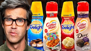 Sweet Flavored Coffee Creamers Taste Test [upl. by Hurlbut]