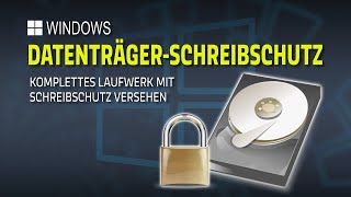 Ein komplettes Laufwerk unter Windows mit einem Schreibschutz versehen  EINFACH ERKLÄRT [upl. by Anahcra727]