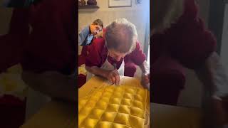 Some real ravioli skills from piattitipici food ravioli pasta cooking [upl. by Eldreeda]