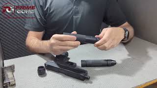 Supressores em Armas de Co2 Airsoft e Airgun Diferença do Fake para o Funcional [upl. by Adnola]