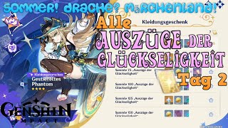 Genshin Impact Sommer Drache Märchenland Alle Auszüge der Glückseligkeit  Tag 2  Truhenfinder [upl. by Oneil892]