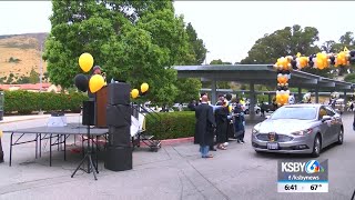 SLO High School holds drivethru graduation ceremony [upl. by Rentschler]