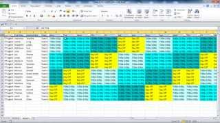 Creating your Employee Schedule in Excel [upl. by Arrim]